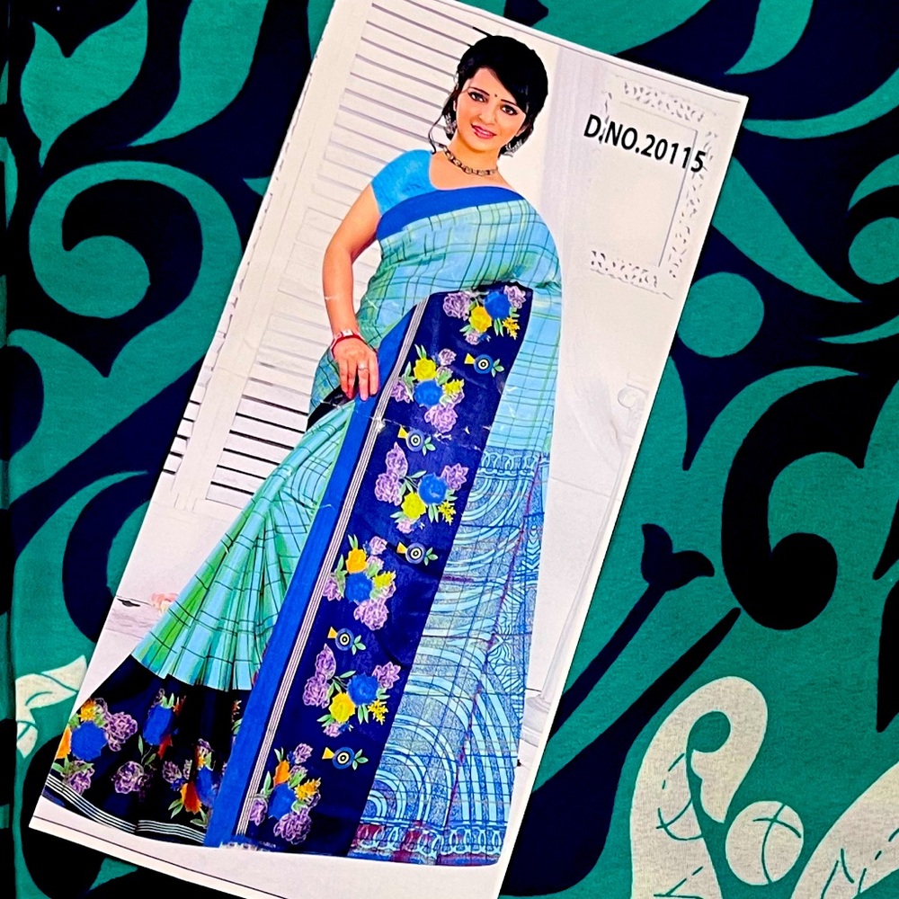 Saree fabric soft and light - silky texture- Brand New Never open